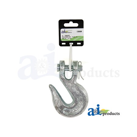 A & I Products Hook, Grab, Clevis, Grade 70 4" x3" x1" A-7B806T